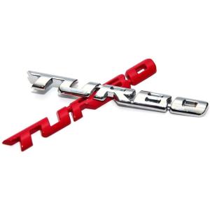 車用 ステッカーメタル ターボ TURBO 立体 3D オシャレ カスタム 外装 デカール