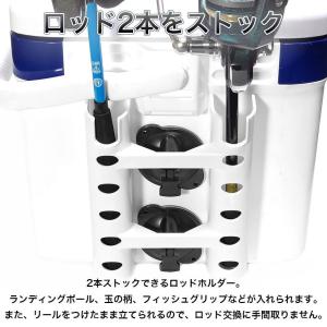 ロッドホルダー 吸盤 2本 ロッドスタンド ク...の詳細画像1