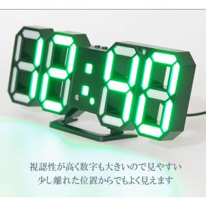 デジタル時計 LED デジタル時計 壁掛け時計...の詳細画像2