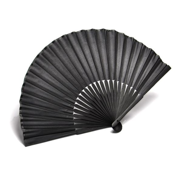 扇子 メンズ おしゃれ 布 ブラック モダン 無地