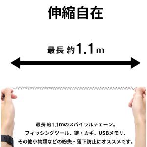 5本セット スパイラルコード 1.1m ワイヤ...の詳細画像2