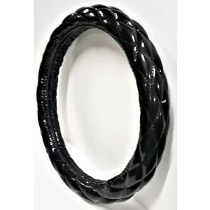 エナメルキルト　ハンドルカバー　Ｓステッチ　黒　２ＨＳ（DL3-G）サイズ　極太　送料無料のお買い得（沖縄・離島など一部地域を除きます）｜CAR&BIKE GOODS MYUTHAR Yahoo!店