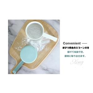 米びつ 金属製 5kg 10kg 密閉容器 ラ...の詳細画像4
