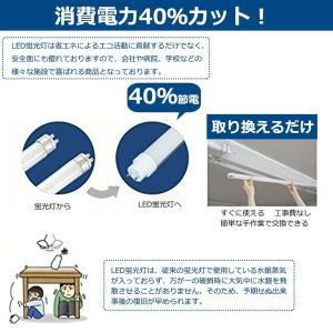 工事不要 直管LED蛍光灯 40w形 120c...の詳細画像4