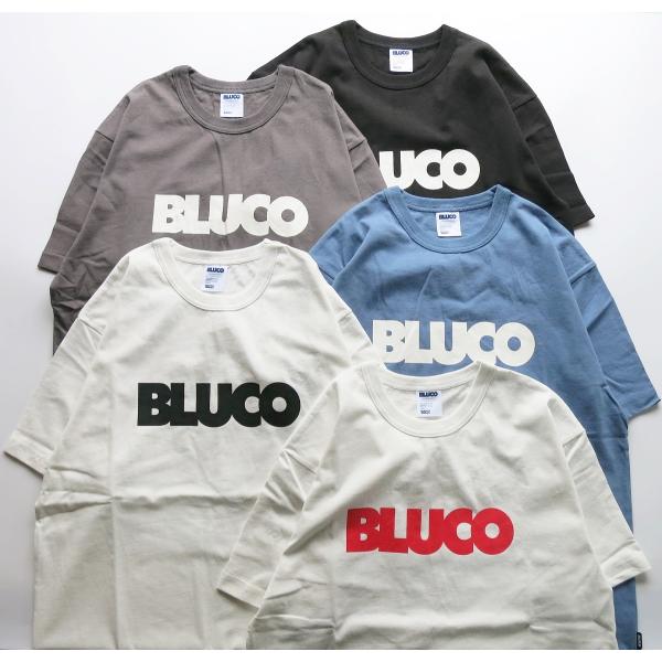 30％OFF!!　BLUCO 153-22-006 PRINT TEE -LOGO- プリント Tシ...