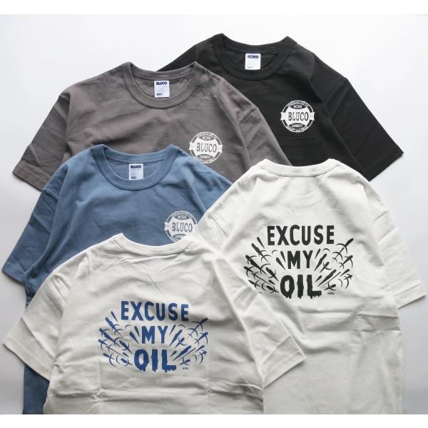 30％OFF!!　BLUCO 153-22-010 PRINT TEE -OIL- プリント Tシャ...