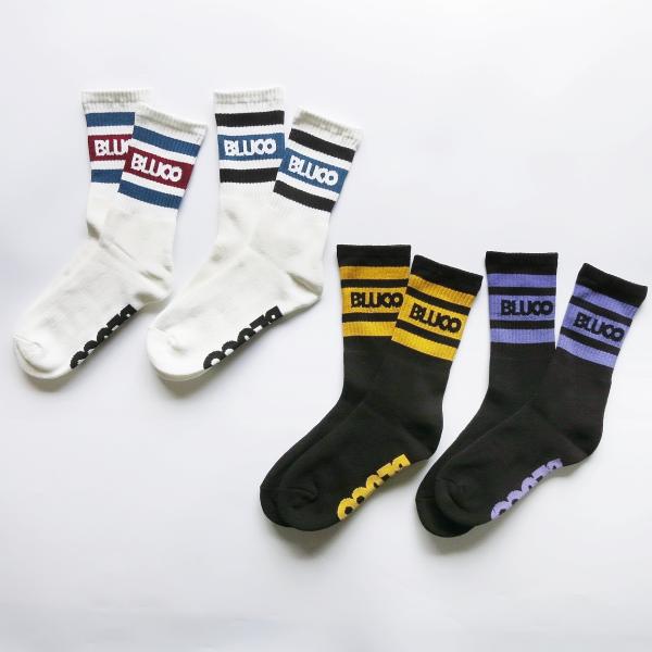 BLUCO 153-55-003 2PACK SOX -LINE- 2パック ソックス ライン 2T...