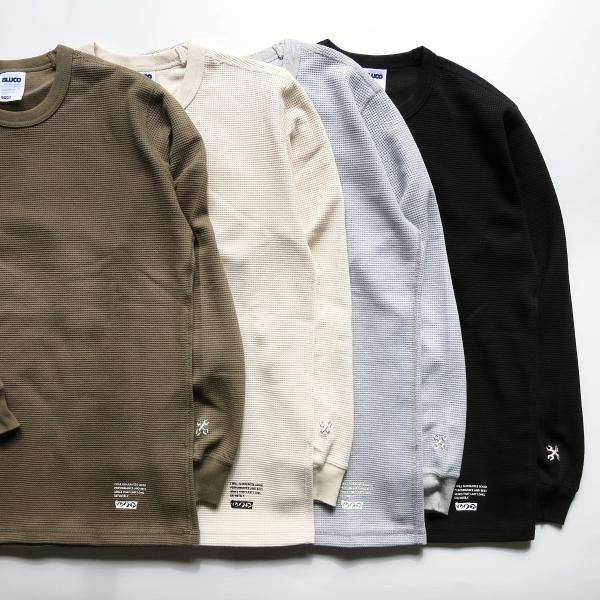 BLUCO 155-12-018 CREW NECK THERMAL SHIRT クルーネック サー...