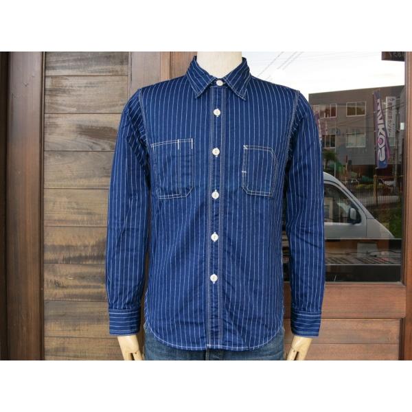 UES ウエス 500954 WORK SHIRT ワークシャツ WABASH STRIPE ウォバ...