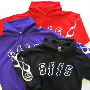 SAMS MOTORCYCLE サムズ 『 GLOCK 』 HOODIE グロック フーディ 3color BLACK / RED / PURPLE パーカー 長袖｜goodstandard1998