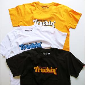BLUCO ブルコ OL-801-021 『 TRUCKIN’ 』 PRINT TEE’S Tシャツ 半袖 3color BLACK / WHITE / YELLOW
