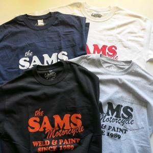 SAMS  MOTORCYCLE サムズ 『 WELD & PAINT 』　S/S T-SHIRTS Tシャツ BLACK / GRAY / NAVY / WHITE 半袖｜goodstandard1998