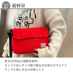 超軽量 ショルダーバッグ 7ポケット 撥水 軽...の詳細画像2