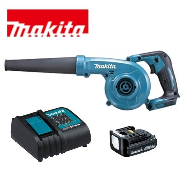 マキタ 14.4V ブロワ 軽量バッテリー 静音充電器付きフルセット 電動工具 BL1415N 充電...