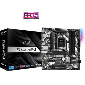 ASRock B760M Pro-A intel 第14/13/12世代 Coreプロセッサ対応 DDR5メモリ対応 B760チップセット MicroATXマザーボード｜goodwill