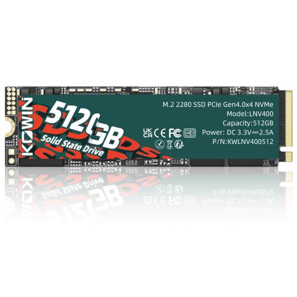 KOWIN LNV400 512GB KOWIN LNV400 PCIe Gen 4.0×4 NVM...