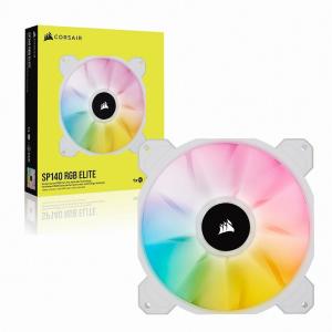 Corsair SP140 RGB ELITE WH  アドレッサブルRGB搭載 140mm RGB LEDファン 増設用