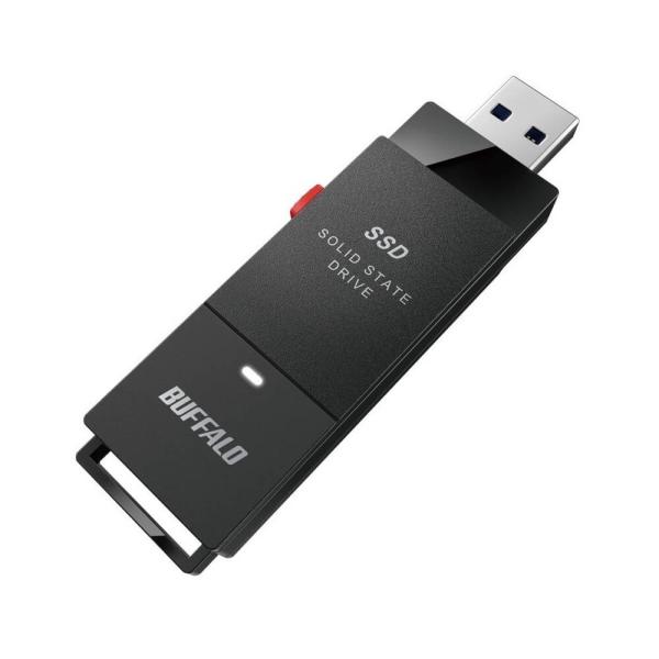 BUFFALO SSD-SCT1.0U3BA/D SSD+USB 3.2(Gen2)で高速なファイル...