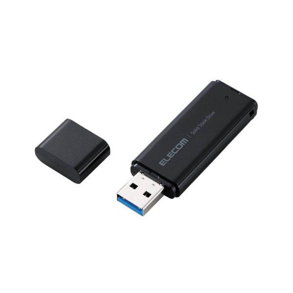 ELECOM ESD-EMC0500GBK SSD 外付け 500GB USB3.2 Gen1 読出...