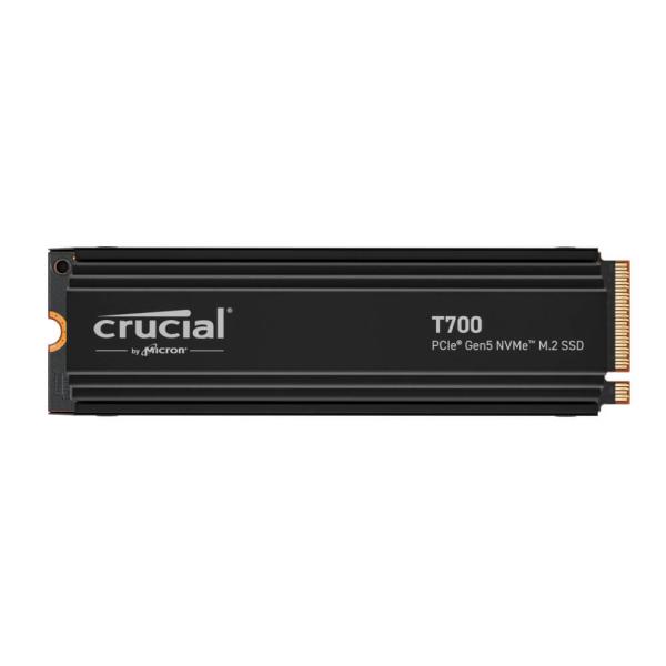 Crucial T700 2TB PCIe Gen5 NVMe M.2 SSD with heats...