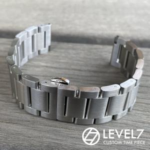 ラグ幅：20mm】無垢ステンレス 3連 ブラッシュシルバー/つや消し