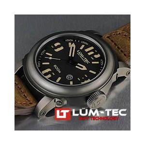 【世界限定150本】 LUM-TEC （ルミテック） 600M-3 Abyssシリーズ 日本製 Miyota 9015自動巻きムーブメント搭載 600M防水 レザーベルト ブラウン 腕時計｜goody-online
