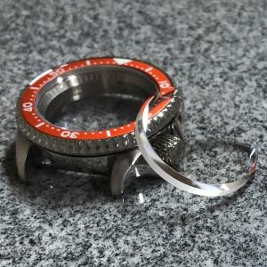 SEIKO MOD カスタムパーツ】サファイアクリスタル ダブルドーム風防 無