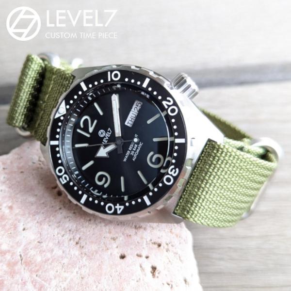 日本製 自社組立の腕時計 20気圧防水 自動巻き SEIKO NH36 サファイアダブルドーム風防 ...