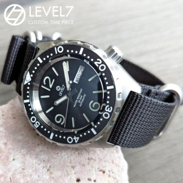 日本製 自社組立の腕時計 20気圧防水 自動巻き SEIKO NH36 サファイアダブルドーム風防 ...