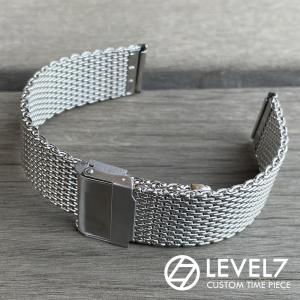 20mm MiLTAT テーパード シャークメッシュバンド ステンレススチール