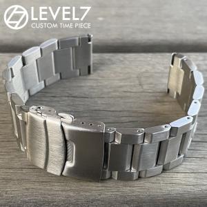 ラグ幅：20mm】無垢ステンレス 3連 ブラッシュシルバー/つや消し