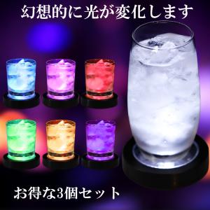 LED コースター ハーバリウム 光る 乾電池...の詳細画像1