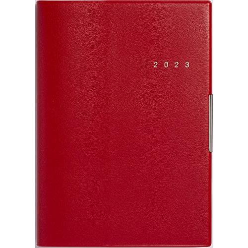 高橋書店 高橋 手帳 2023年 4月始まり B6 ウィークリー フェルテ 8 赤 No.883