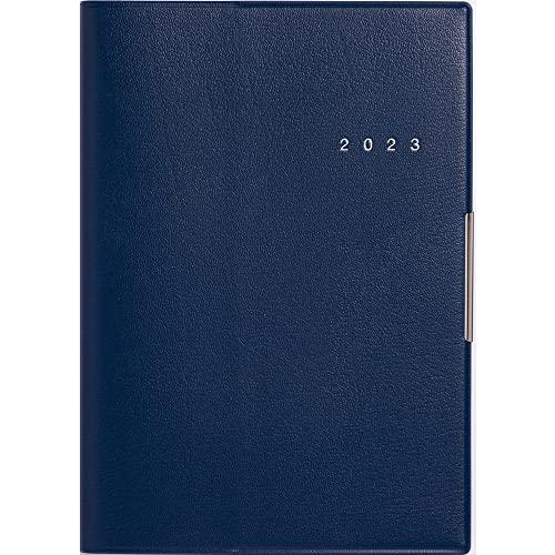 高橋書店 高橋 手帳 2023年 4月始まり B6 ウィークリー フェルテ 7 紺 No.885