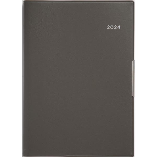 高橋書店 手帳 2024年 B6 ウィークリー フェルテ 1 チャコールグレー No.231 (20...