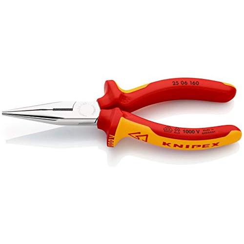 KNIPEX(クニペックス) 絶縁ラジオペンチ 160mm 1000V絶縁 2506-160