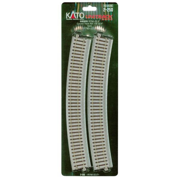 KATO HOゲージ 曲線線路 R790-22.5° 4本入 2-250 鉄道模型用品