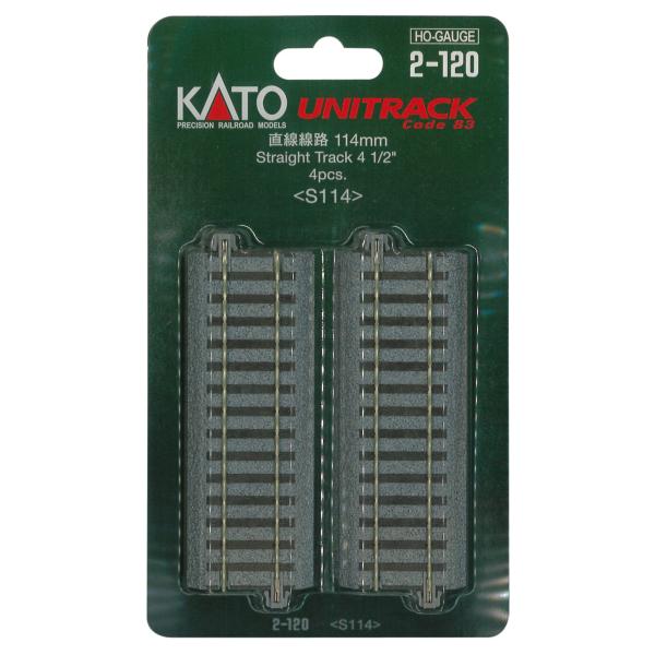 カトー(KATO) HOゲージ 直線線路 114mm 4本入 2-120 鉄道模型用品