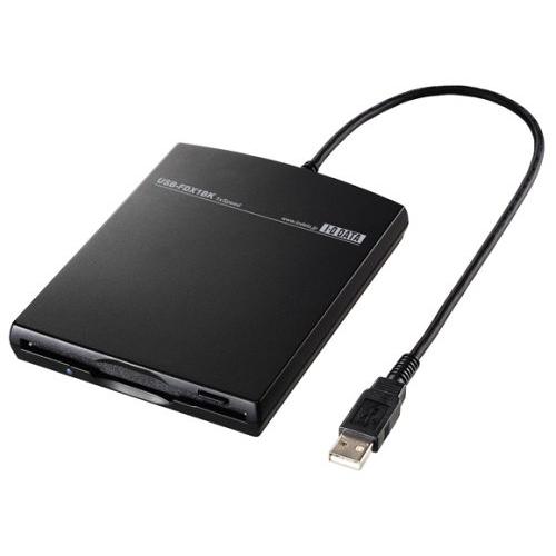 I-O DATA USB-FDX1BK USB 2.0 FullSpeed対応 1倍速 FDドライブ