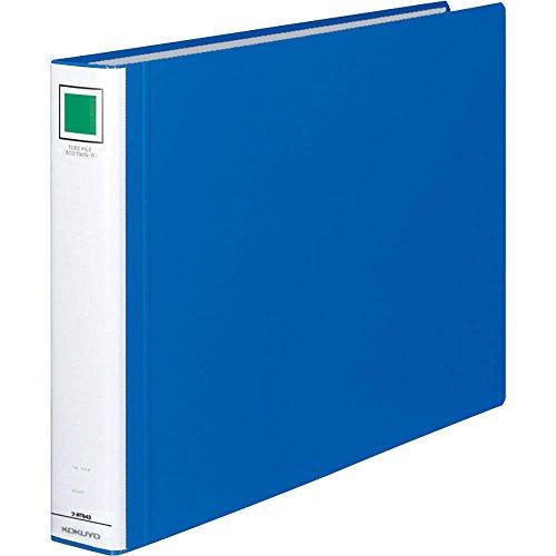コクヨ ファイル パイプ式ファイル エコツインR(両開き) A3 2穴 400枚収容 青 フ-RT6...