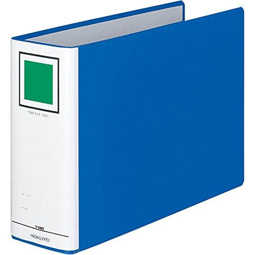 コクヨ ファイル パイプ式ファイル A4横 2穴 800枚収容 青 フ-E685B