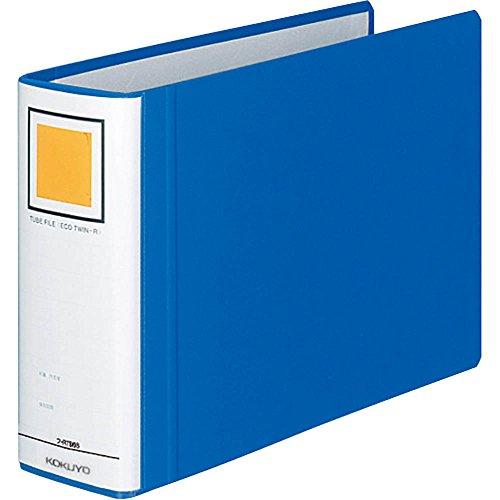 コクヨ ファイル パイプ式ファイル エコツインR(両開き) B5 2穴 600枚収容 青 フ-RT6...