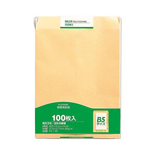 マルアイ 封筒 B5 角形3号 角3 茶封筒 クラフト封筒 100枚 PK-138