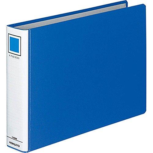 コクヨ ファイル パイプ式ファイル Kファイル 片開 A4 400枚収容 青 フ-E845B