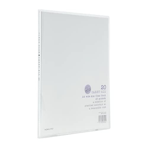 コクヨ ファイル クリアファイル キャリーオール 固定式 A4ワイド 20ポケット 透明 ラ-3T