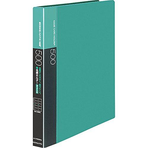 コクヨ ファイル 名刺ホルダー 替紙式 A4 縦 30穴 緑 メイ-F355NG