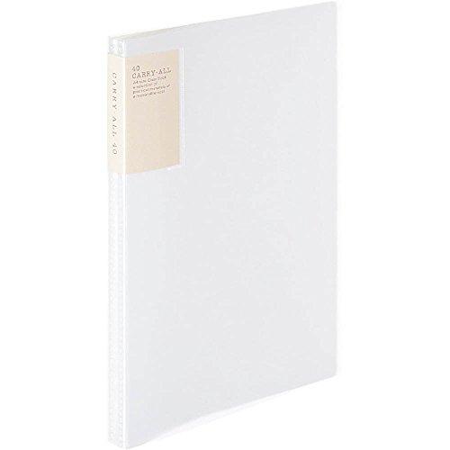コクヨ ファイル クリアファイル キャリーオール 固定式 背ポケット A4 40ポケット 透明 ラ-...