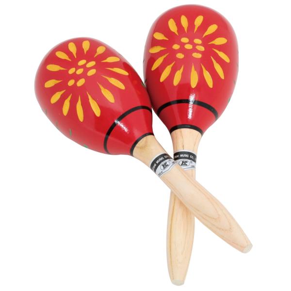 キクタニ マラカス 卵型 1ペア 直径86mm 全長268mm MA-3300 レッド