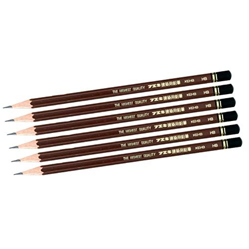 フエキ（不易糊工業） 建築用鉛筆 ６本入 ＨＢ ＫＥＨＢ−６