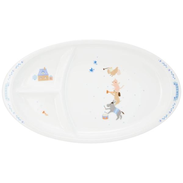 NARUMI(ナルミ) ブレーメン[日本製こども用食器] キッズプレート（ブレーメン） 強化耐熱磁器...